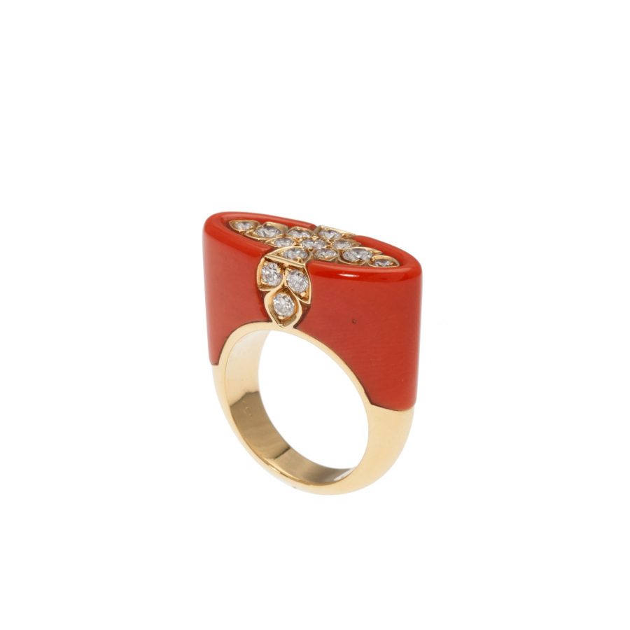 Cartier koraal ring, na 1980