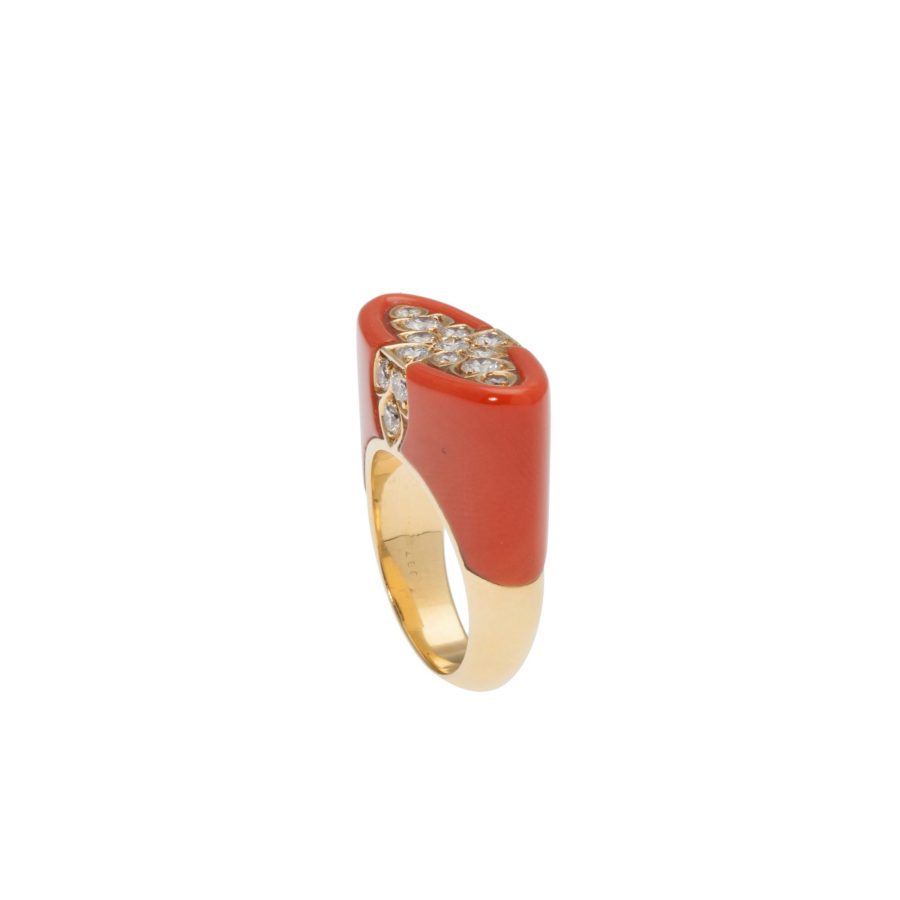 Cartier koraal ring, na 1980 2