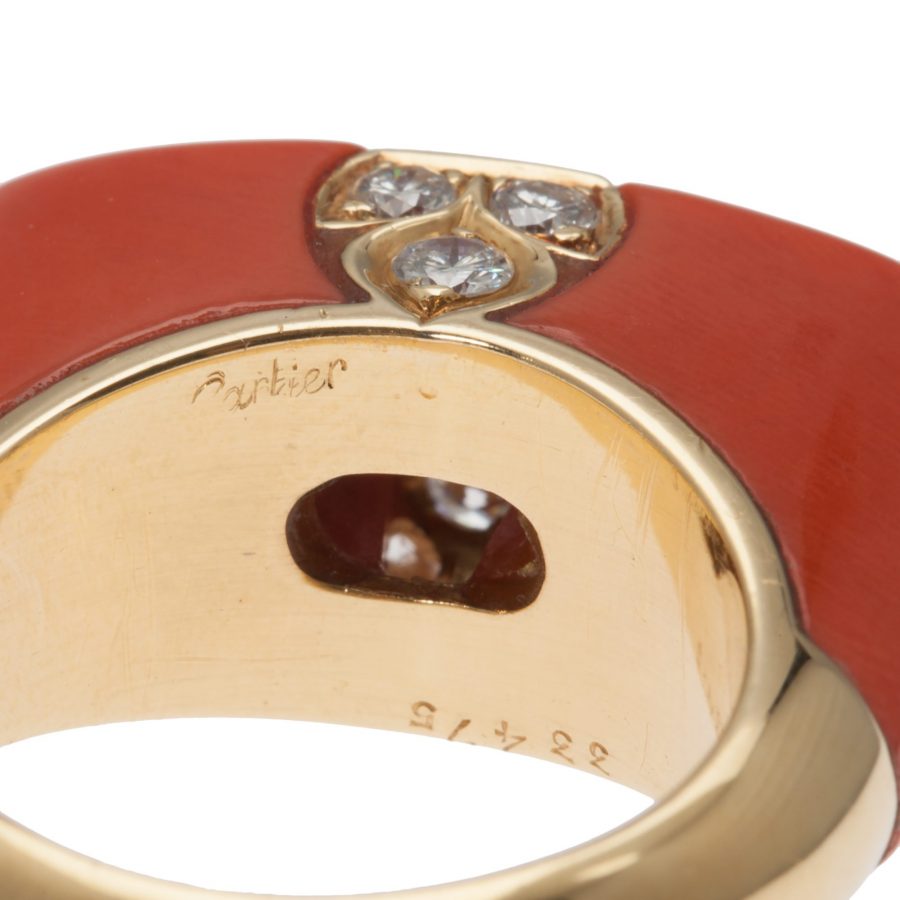 Cartier koraal ring, na 1980 5