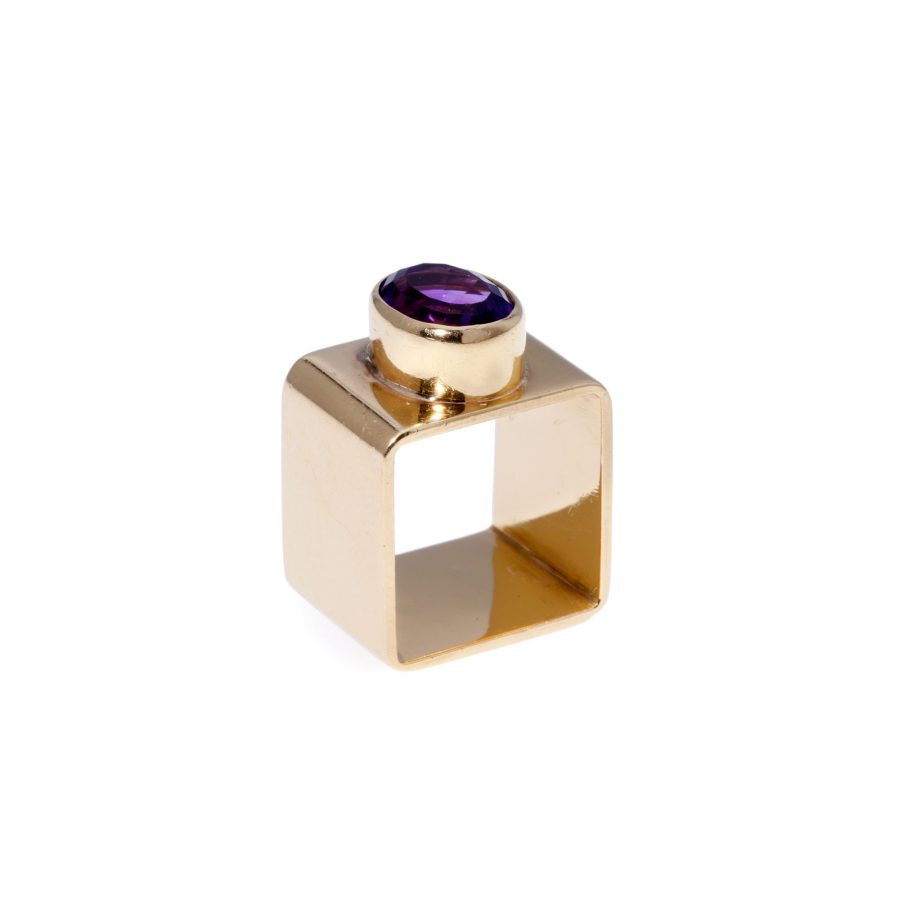 ring jean dinh van voor cartier amethist 1970s
