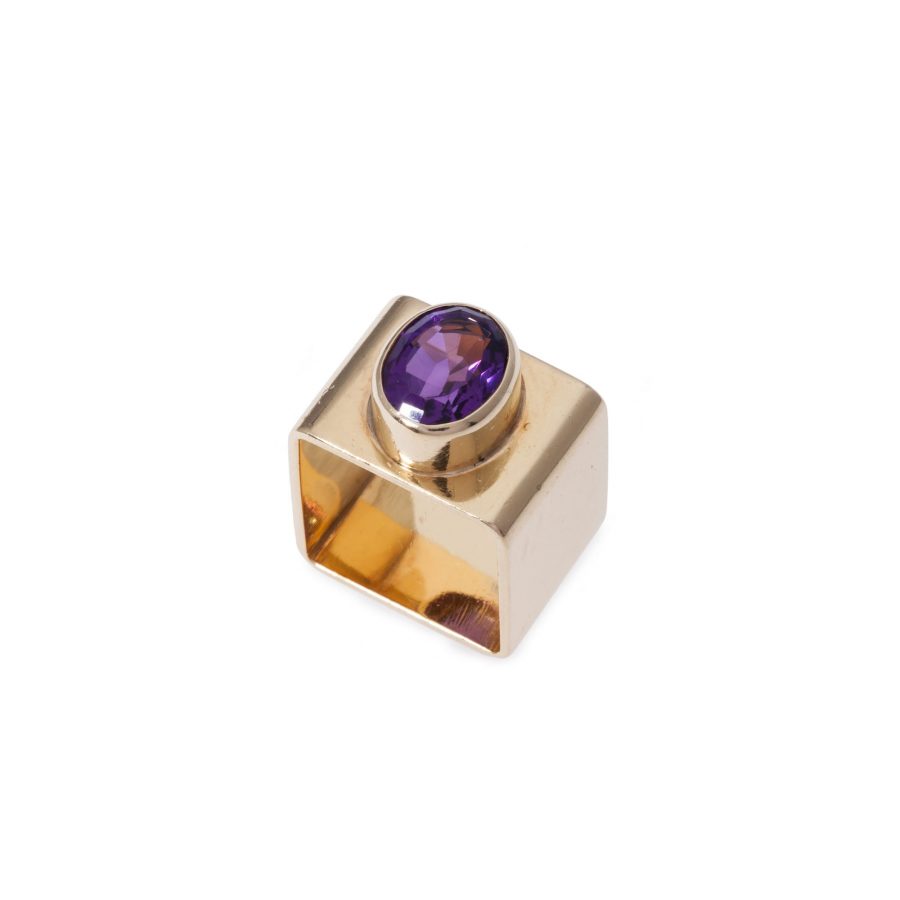 ring jean dinh van voor cartier amethist 1970s
