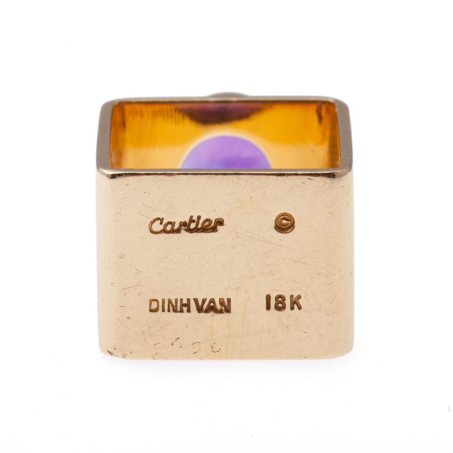 ring jean dinh van voor cartier amethist 1970s