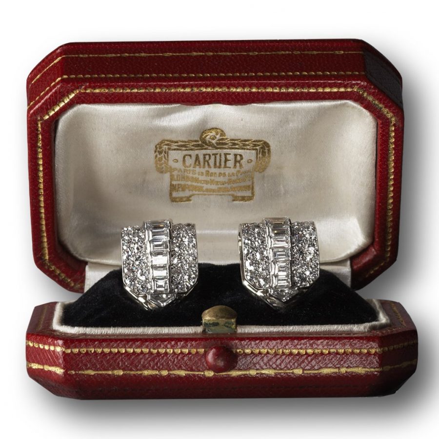 Cartier Art Deco oorclips Cartier Art Deco oorclips