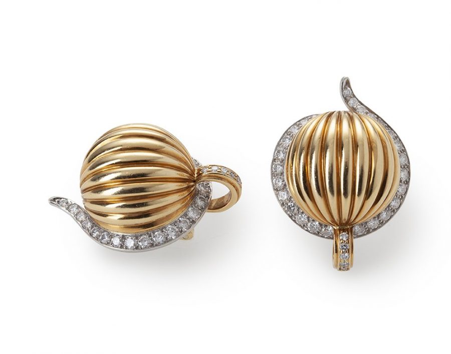 Cartier clip earrings diamond London 1979