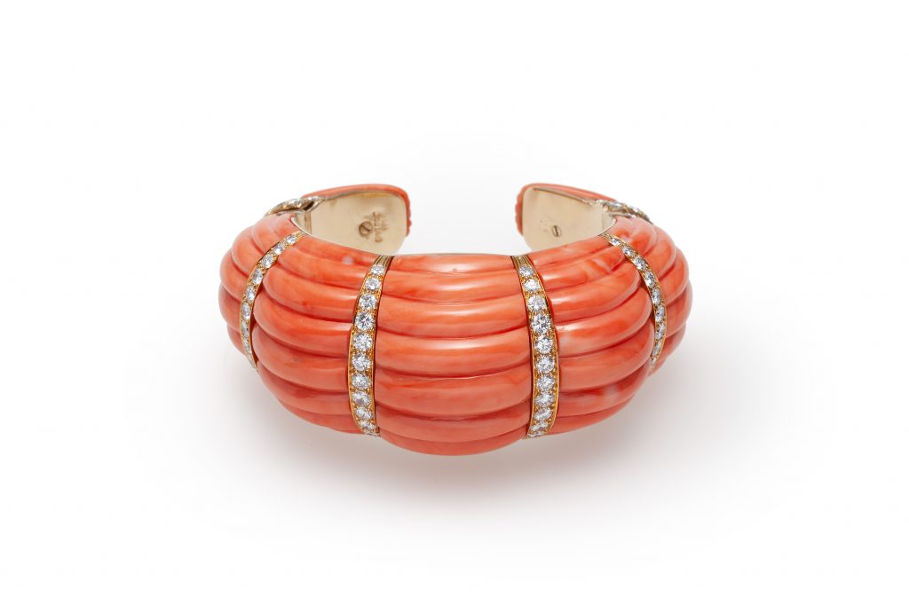 armband koraal david webb ca 1980