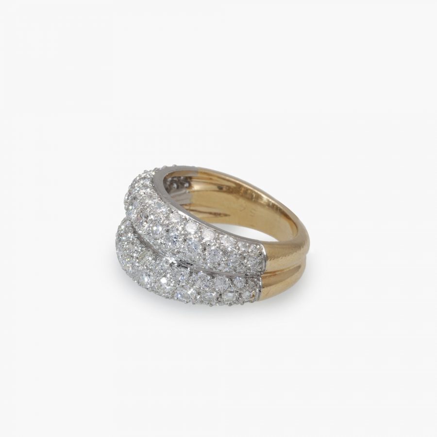 Cartier bombe diamanten ring