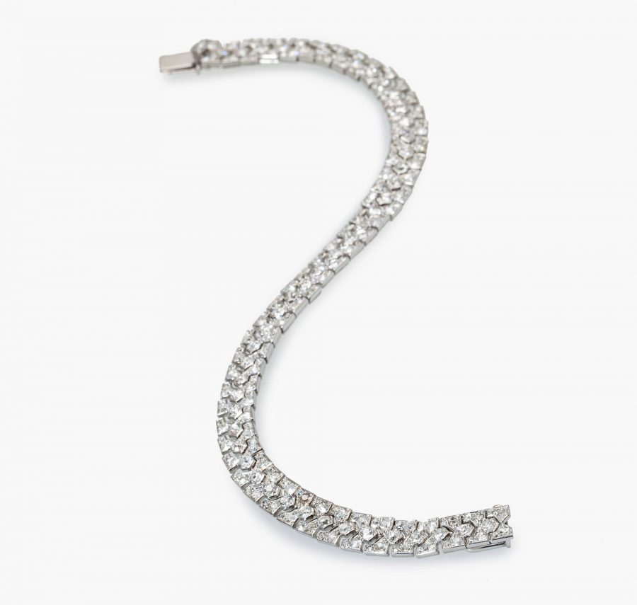 Cartier Art Deco armband diamant
