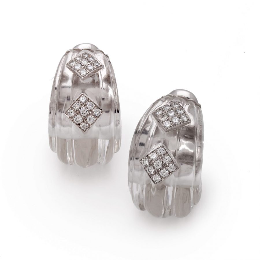Oorbellen David Webb bergkristal Oorbellen David Webb bergkristal