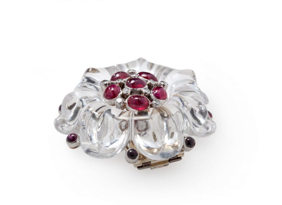 Suzanne Belperron bergkristal broche armband