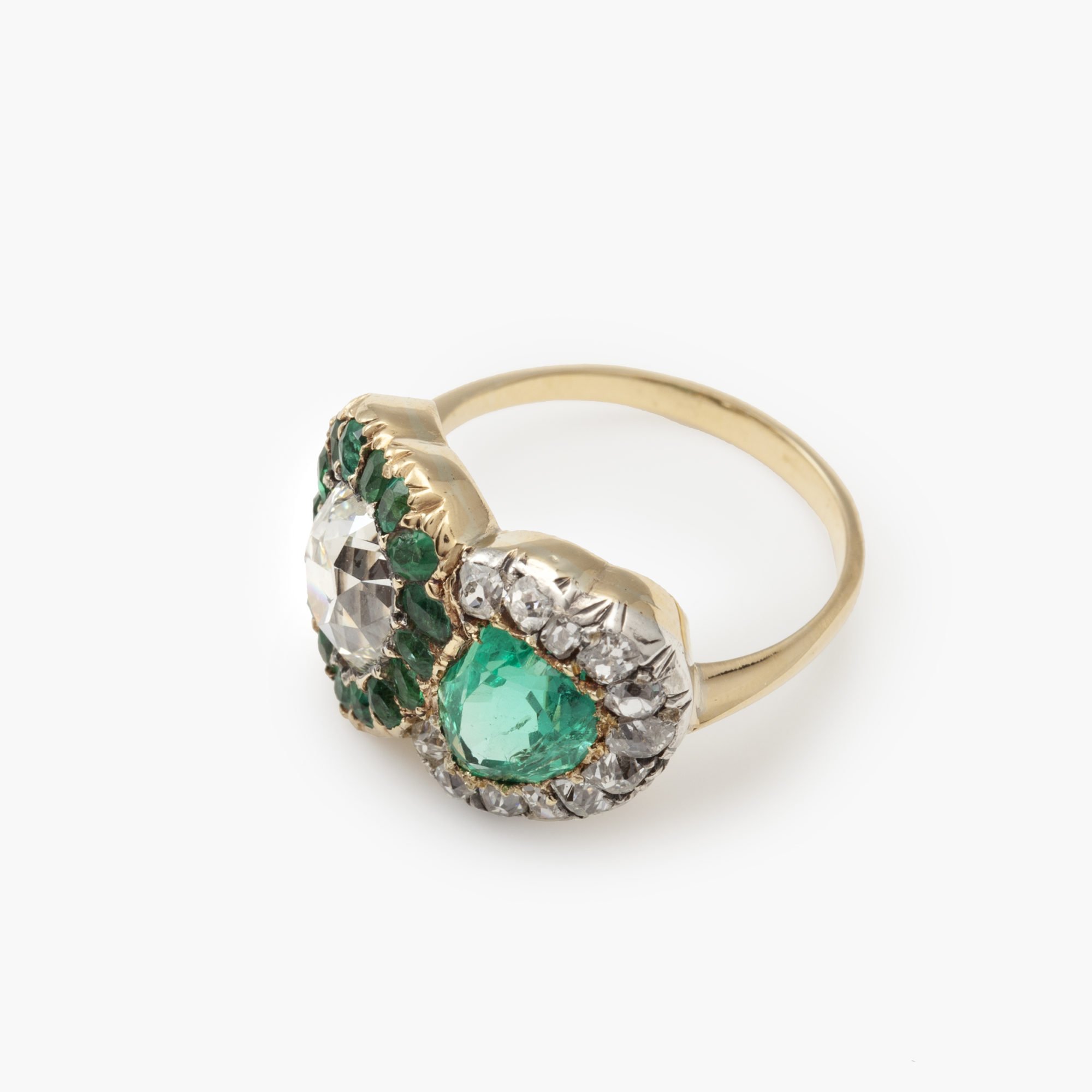 Antieke ring smaragd harten – Marjan | Juwelen | Amsterdam