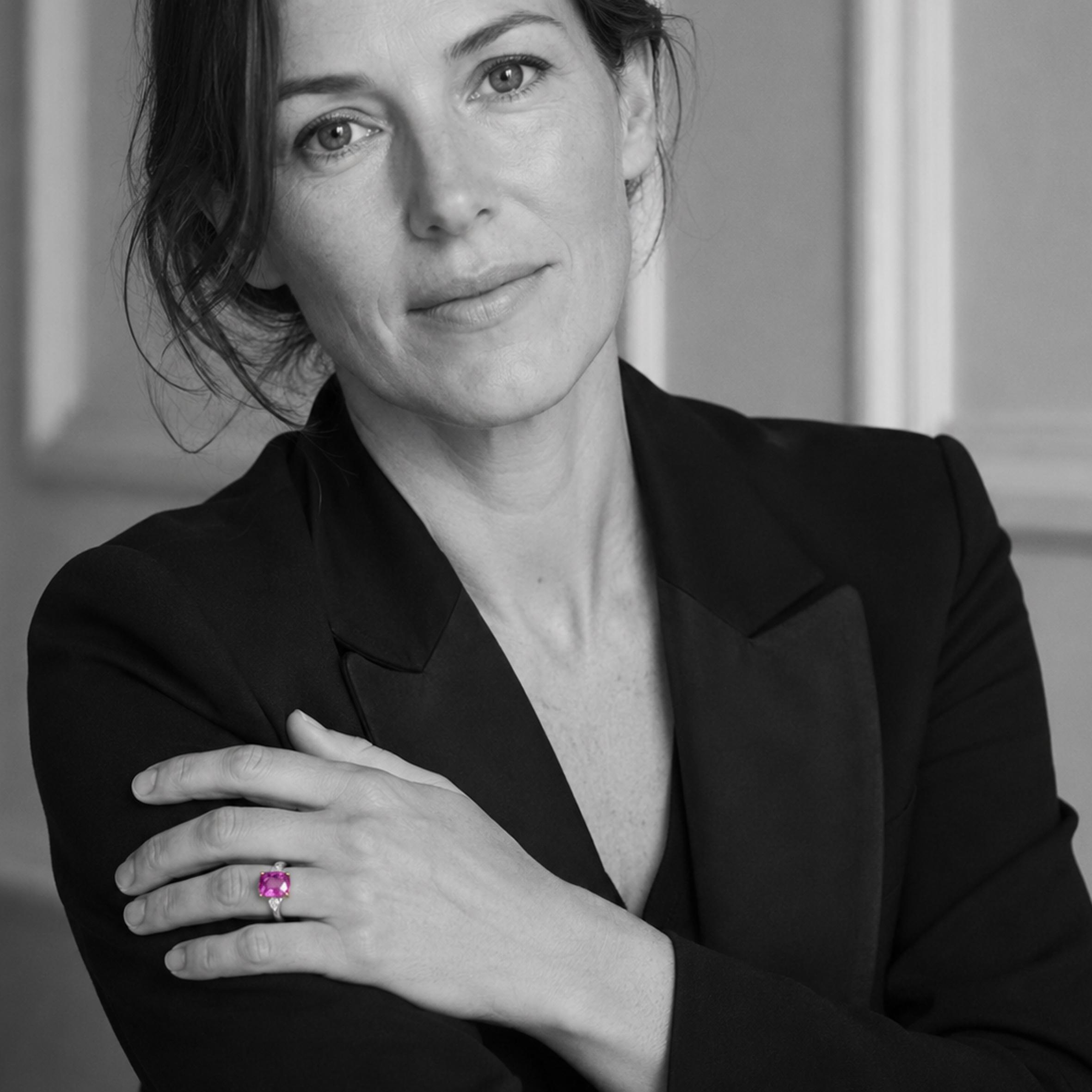 Bvlgari roze saffier ring onverhit