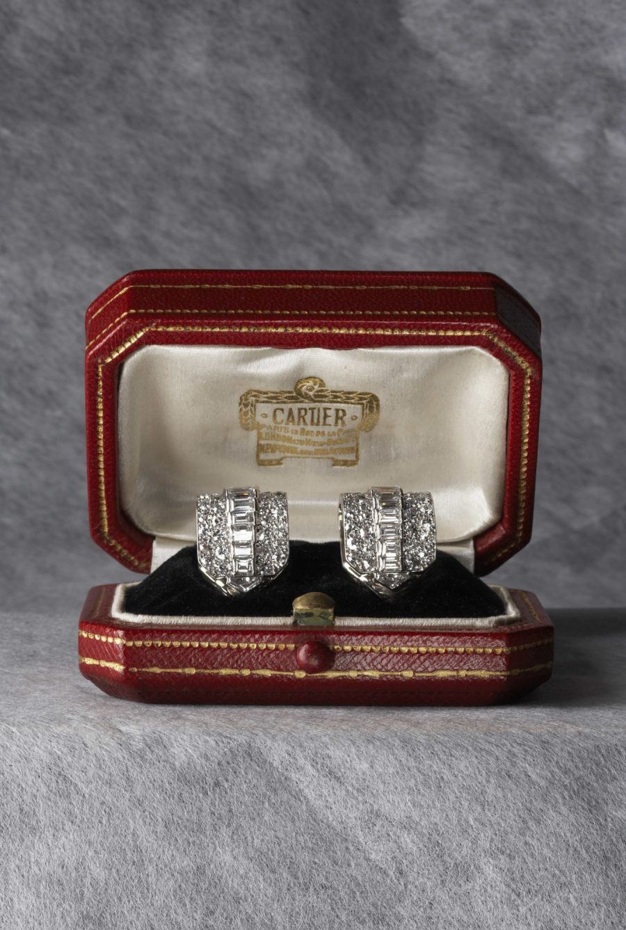 Cartier Art Deco diamant oorclips dressclips