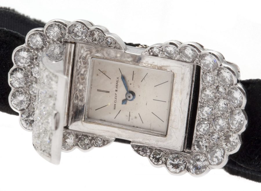 Van Cleef & Arpels horloge platina en diamant