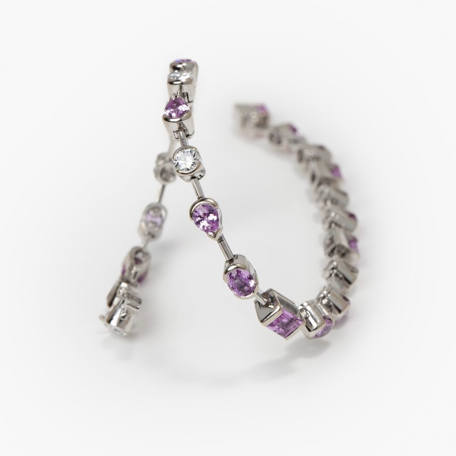 Cartier Meli Melo diamond and pink sapphire bracelet