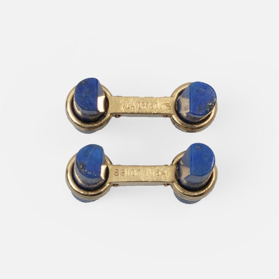 manchetknopen Van Cleef & Arpels lapis lazuli staafjes