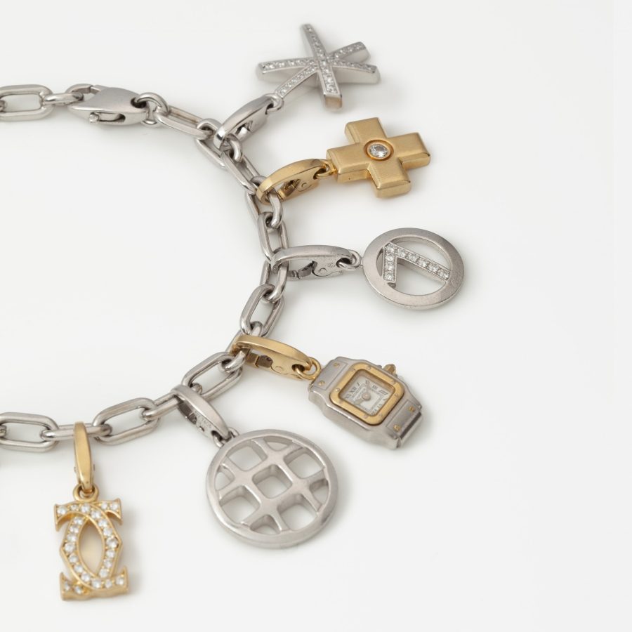 Cartier bedelarmband met twaalf hangers