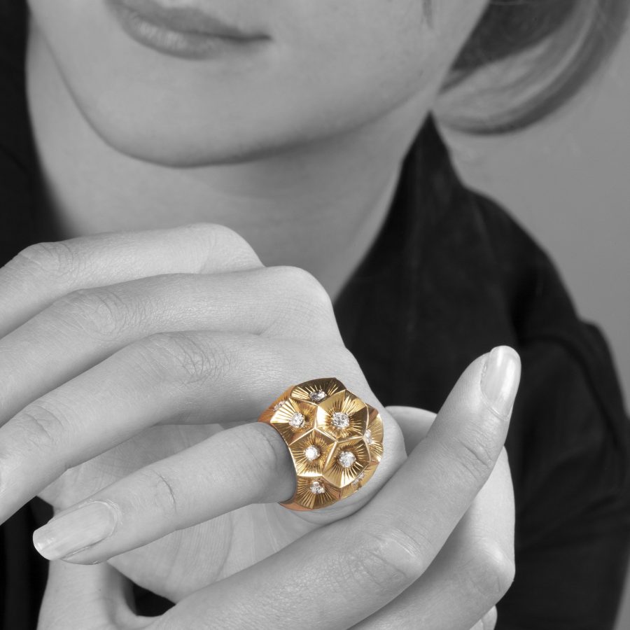 Cartier bolle ring diamant, Parijs, circa 1950