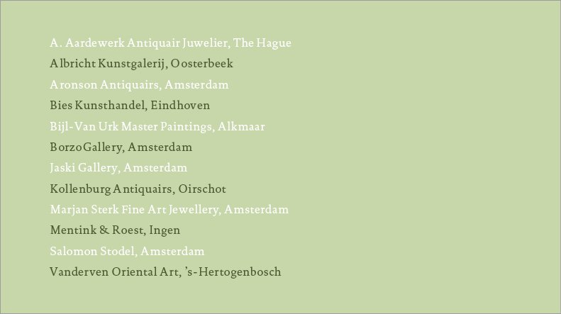 deelnemers art affair hilton hotel amsterdam 2020