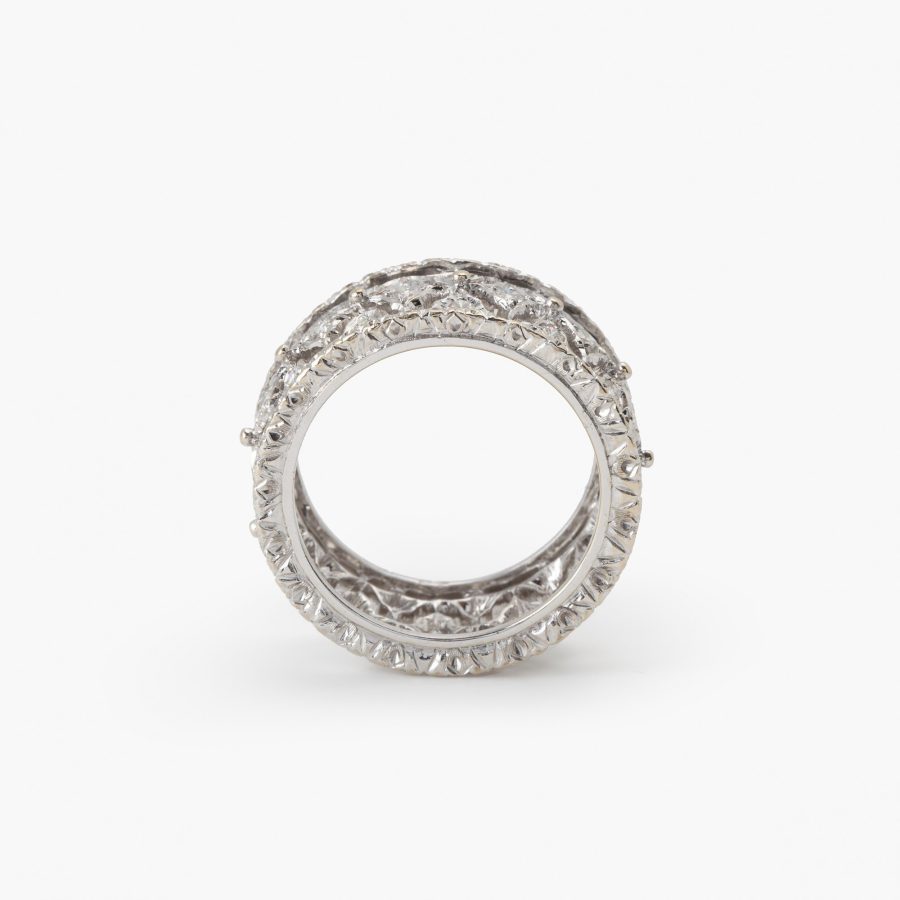 witgouden ring diamant Buccellati Italië