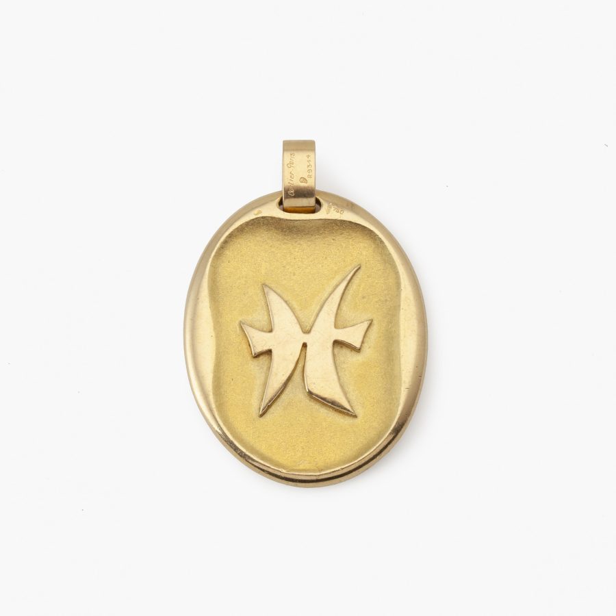 Gouden hanger Vissen Cartier