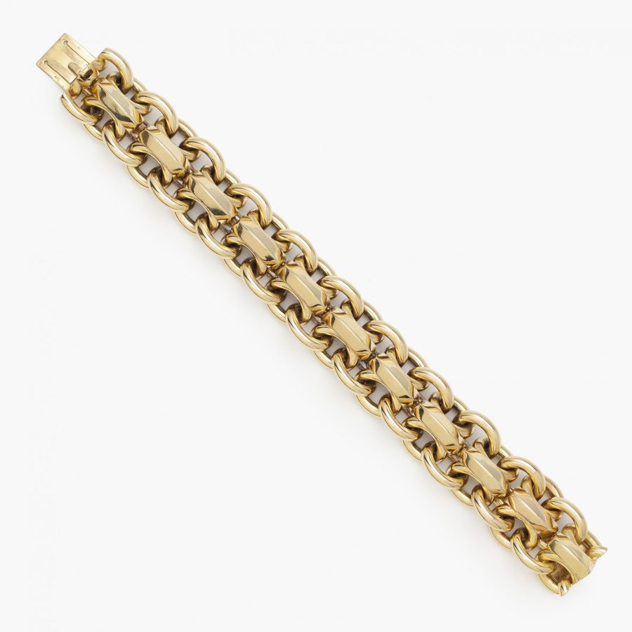 Cartier geelgouden armband vervaardigd in Parijs omstreeks 1950
