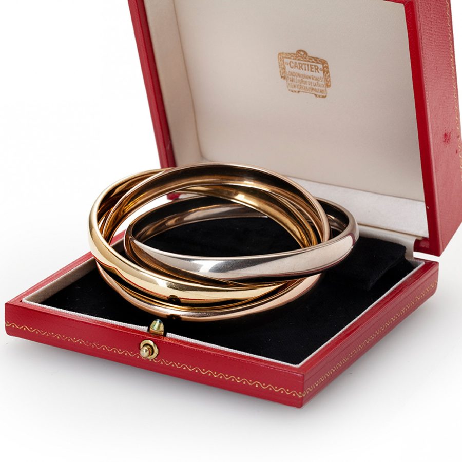 Cartier XL Trinity armband vervaardigd in 1973