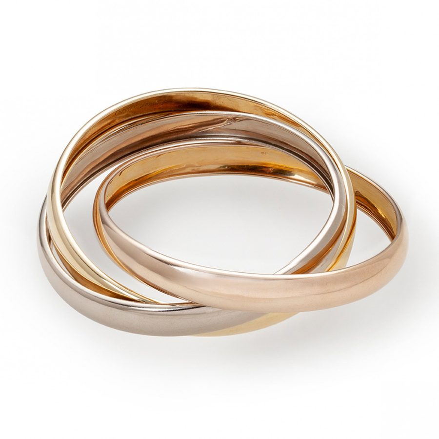 Cartier XL Trinity armband vervaardigd in 1973