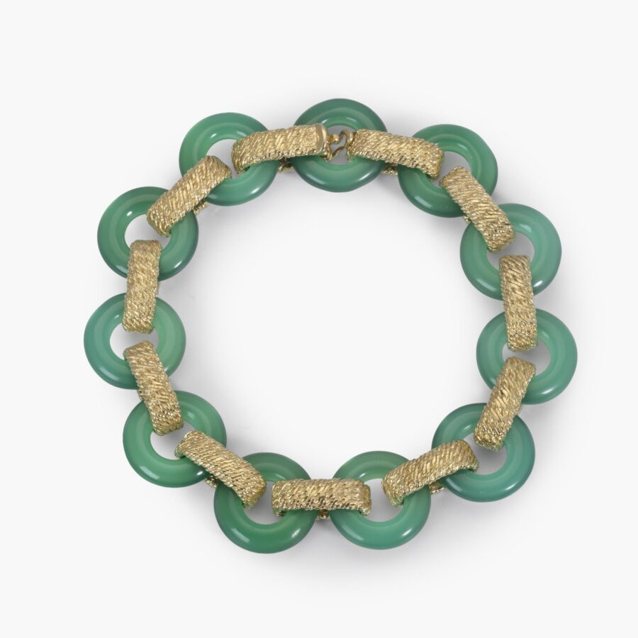 Armband groen agaat VCA
