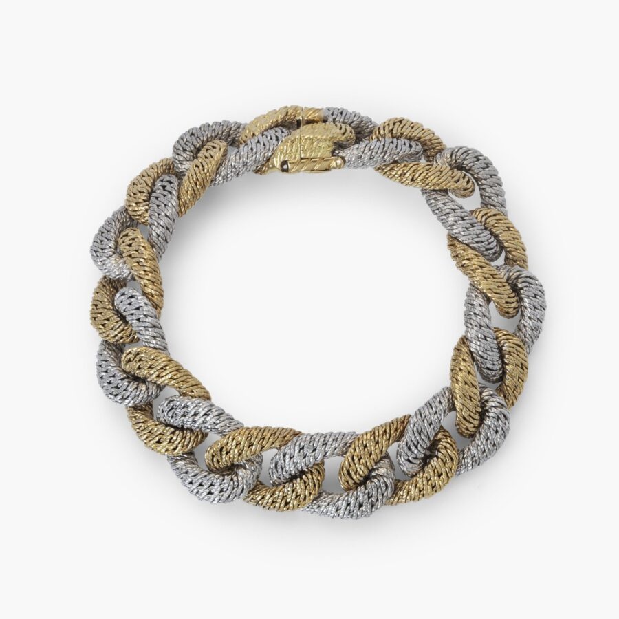 Armband wit- en geelgoud Lenfant