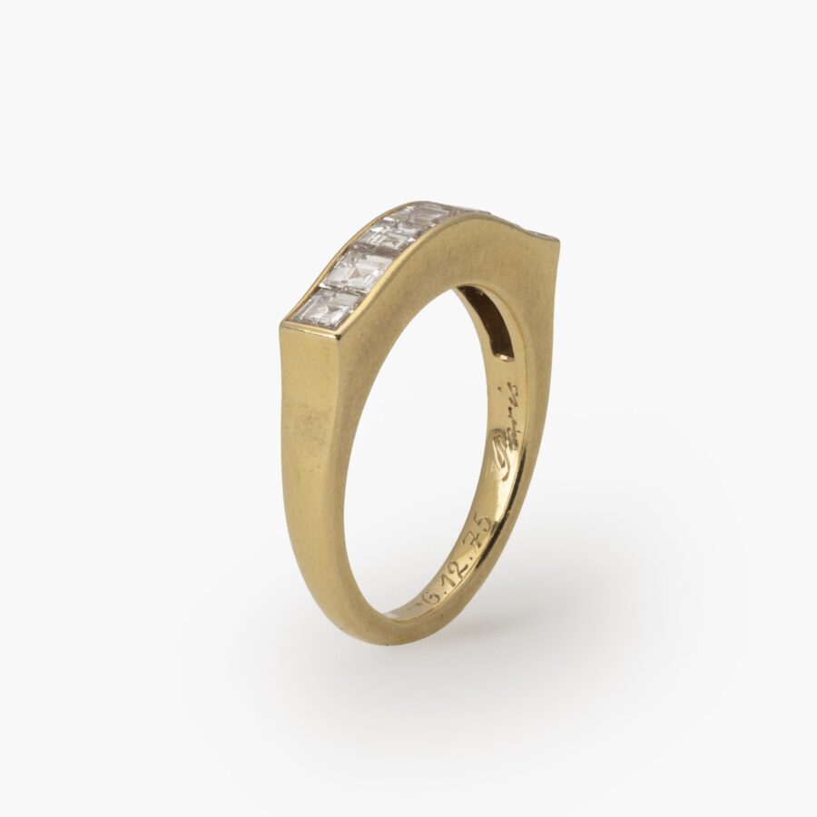 Rijring carré diamant Cartier