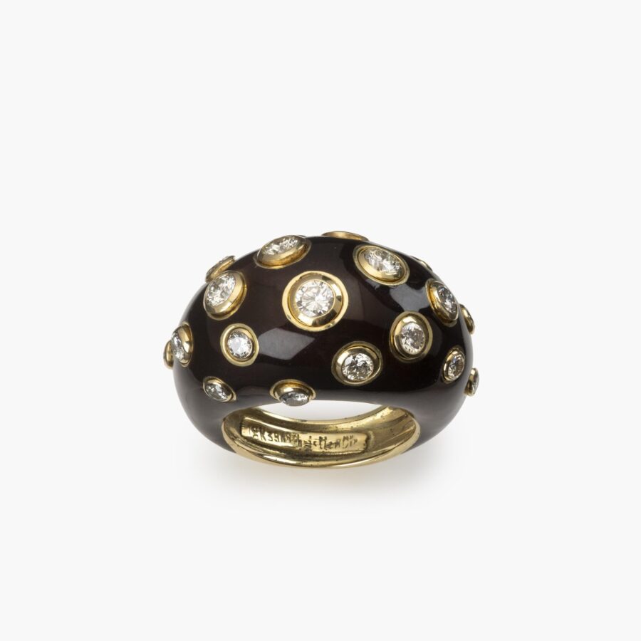 Emaille en diamant ring Dior